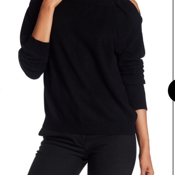VINCE cashmere cold shoulder sweater - Picture 3 of 8